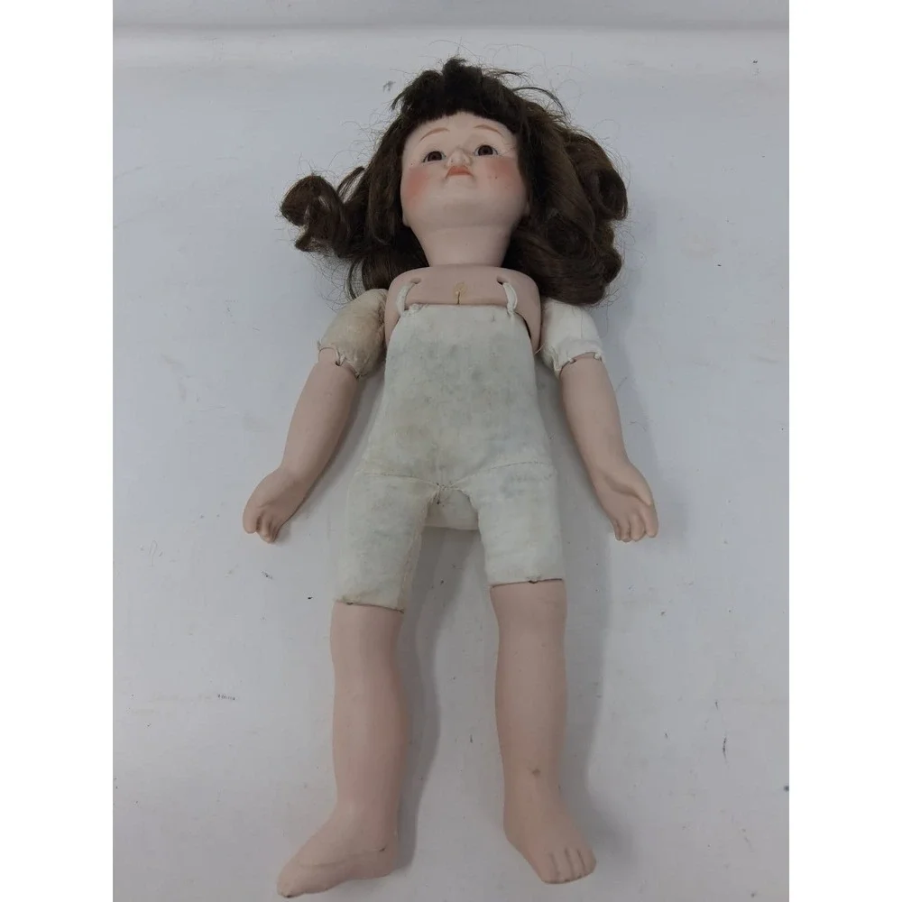 Bradley Dolls Porcelain Bisque Limited Edition 1295/1500 Brown Hair Vintage  w